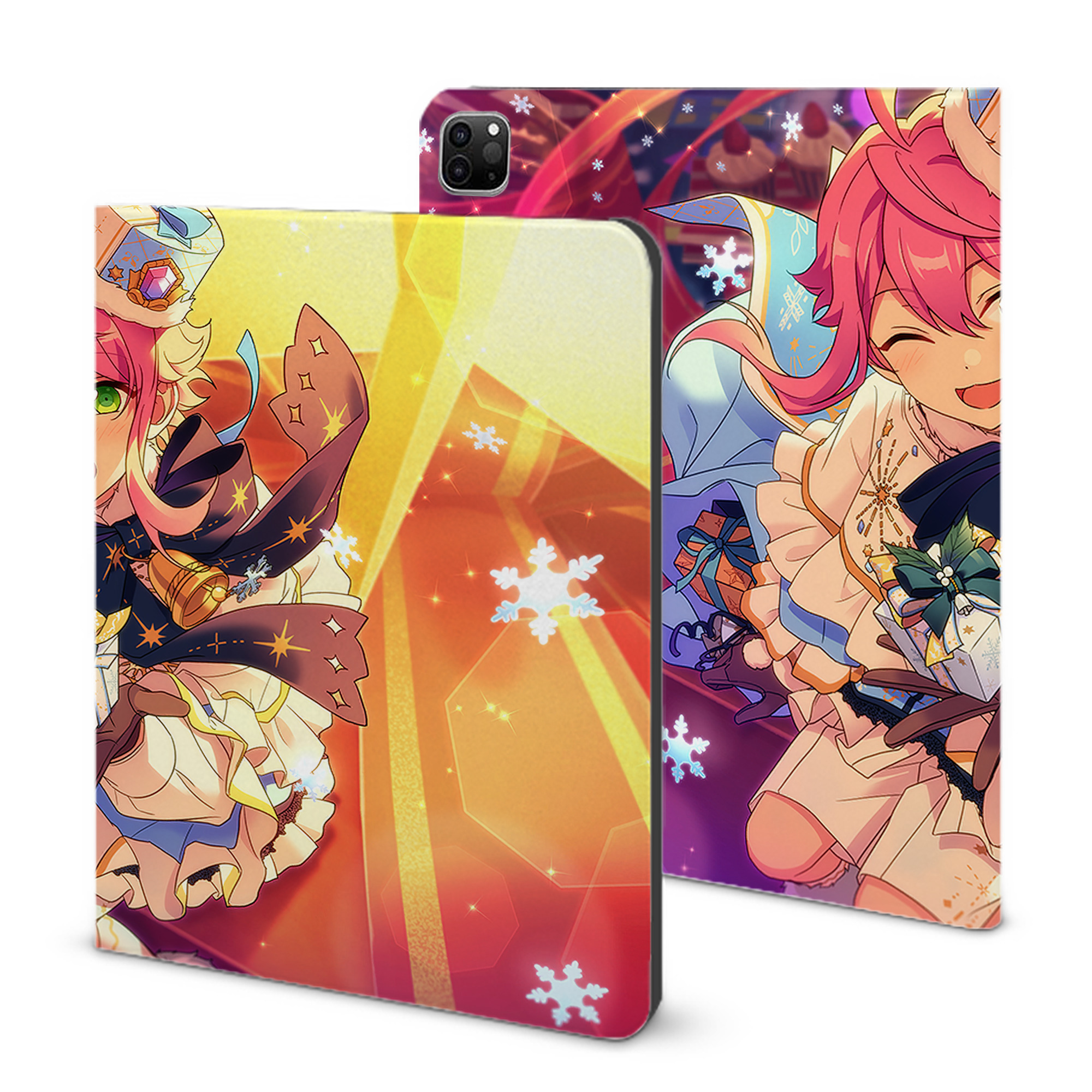 （画像用） あんさんぶるスターズ! Ensemble Stars IPad ケース ブック型 PUレザー TPU 耐衝撃 軽量 薄型 ペン収納なし 全面保護 IPad 各モデル対応